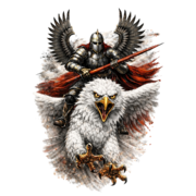 Koszulka patriotyczna Husaria – Husarz na orle - obrazek 2